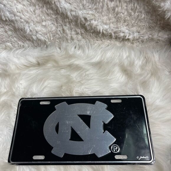 NORTH CAROLINA TAR HEELS ELITE CAR TRUCK TAG LICENSE PLATE BLACK SIGN UNIVERSITY - Picture 4 of 9